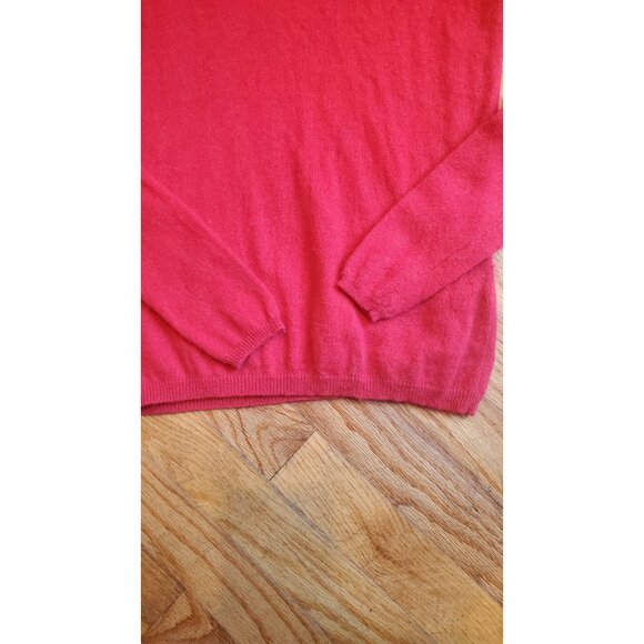 Sutton Studio Red Cashmere Classic Sweater XS Long Sleeve Crew Neck Womens Soft - Picture 2 of 7